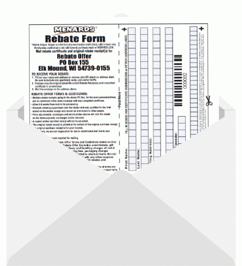 Menard 11 Percent Rebate Form