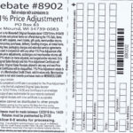 Menards Rebate Adjustment Form January 2022
