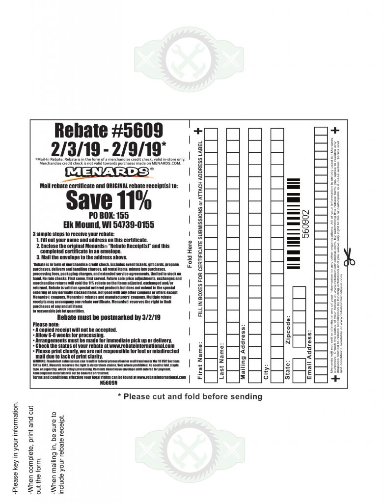 Where Do You Get Menards Rebate Forms